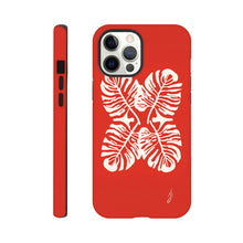 Load image into Gallery viewer, Tough case - Red Monstera