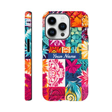 Load image into Gallery viewer, Tough case - Pasifika Patch Work - PERSONALIZED