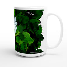 Load image into Gallery viewer, White 15oz Ceramic Mug - Tiare Maori - PERSONALIZED (White Text)