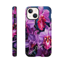 Load image into Gallery viewer, Tough case - Purple Cattleya - PERSONALIZED
