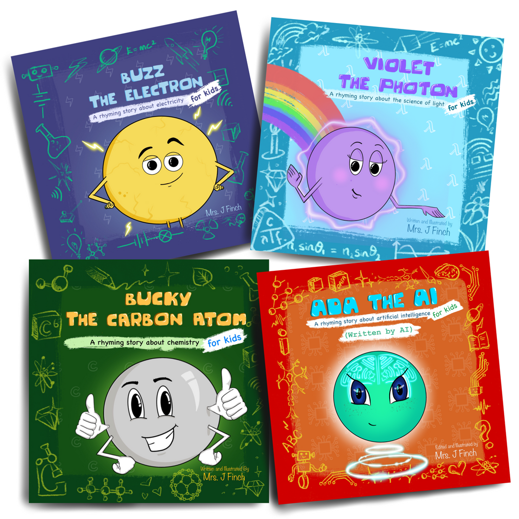 Science Books - QUAD SET (Buzz, Violet, Bucky & Ada)