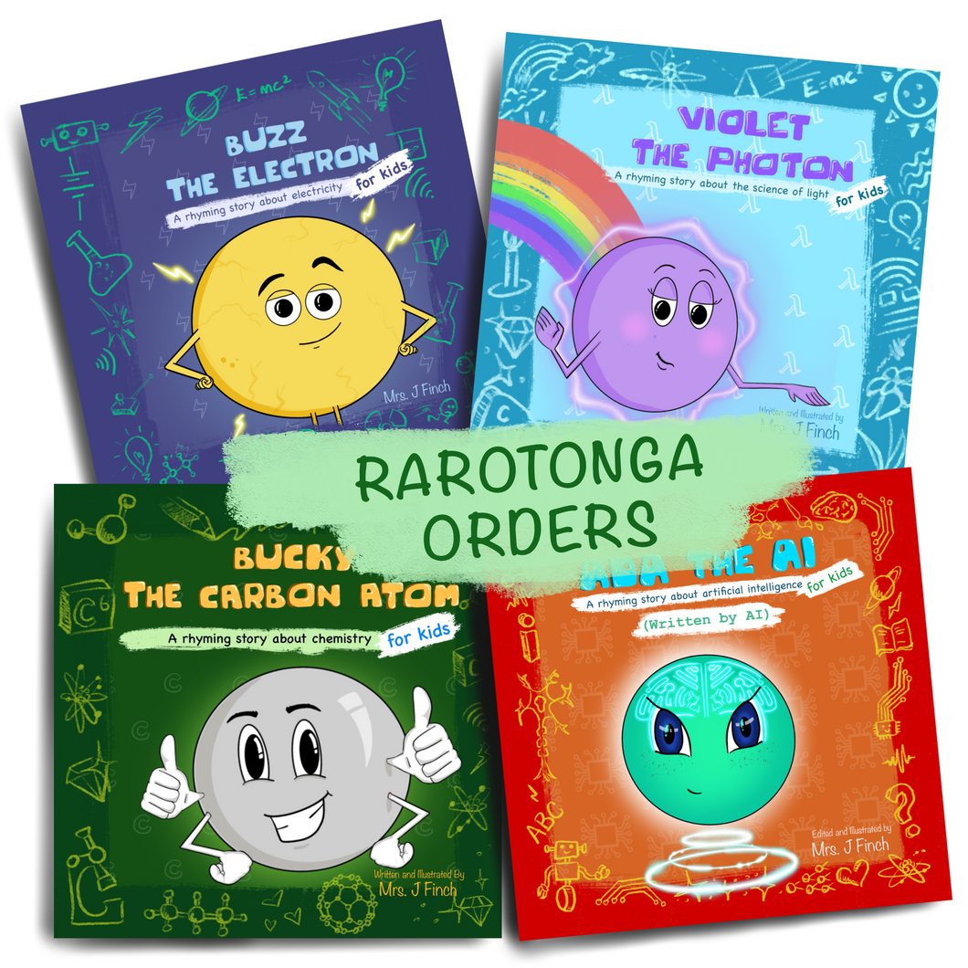 Rarotonga Orders - QUAD BOOK SET (Buzz, Violet, Bucky & Ada)