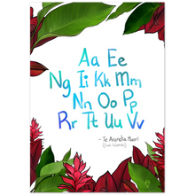 Load image into Gallery viewer, Premium Matte Paper Poster  - Red Ginger - Alphabet - Cook Islands Maori
