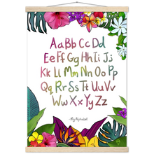 Load image into Gallery viewer, Classic Matte Paper Poster &amp; Hanger - Alphabet - Tropicana
