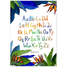 Load image into Gallery viewer, Premium Matte Paper Poster - Paradise Blues - Alphabet - English

